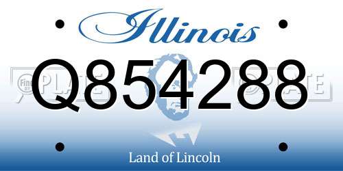 Q854288 Illinois License Plate
