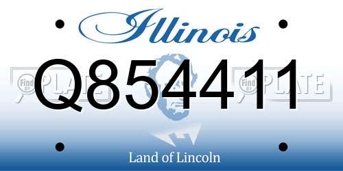 Q854411 Illinois License Plate