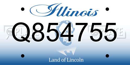 Q854755 Illinois License Plate