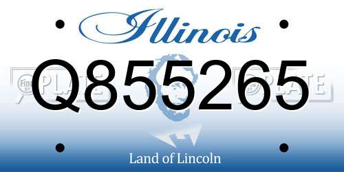 Q855265 Illinois License Plate