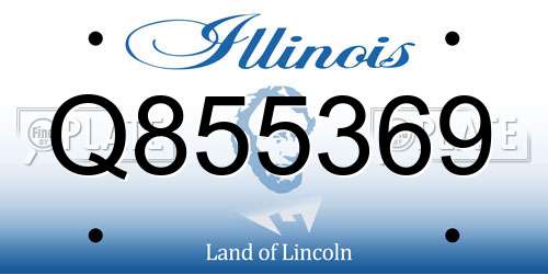 Q855369 Illinois License Plate