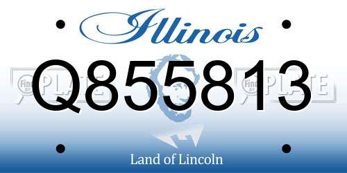 Q855813 Illinois License Plate