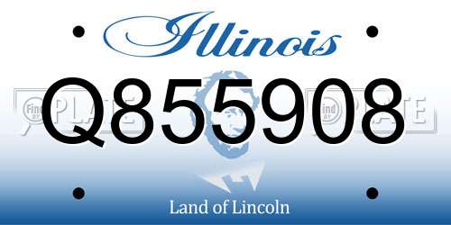 Q855908 Illinois License Plate