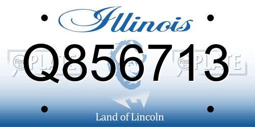 Q856713 Illinois License Plate
