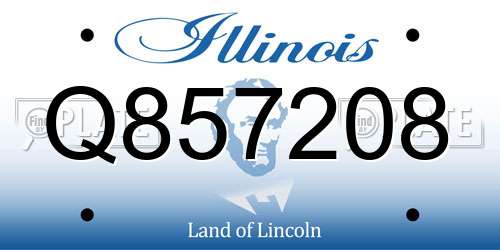 Q857208 Illinois License Plate