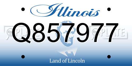 Q857977 Illinois License Plate