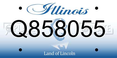 Q858055 Illinois License Plate