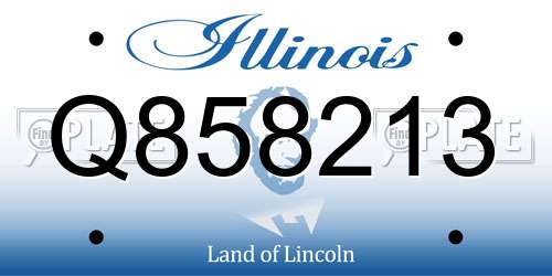 Q858213 Illinois License Plate