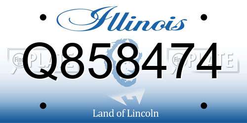 Q858474 Illinois License Plate