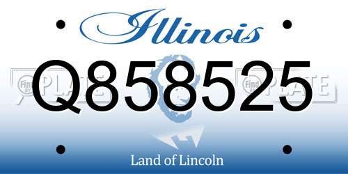 Q858525 Illinois License Plate