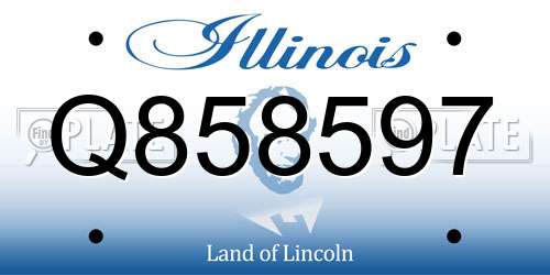 Q858597 Illinois License Plate