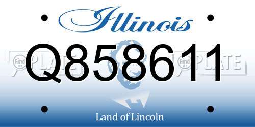 Q858611 Illinois License Plate