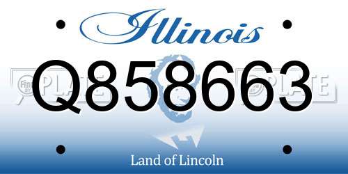 Q858663 Illinois License Plate