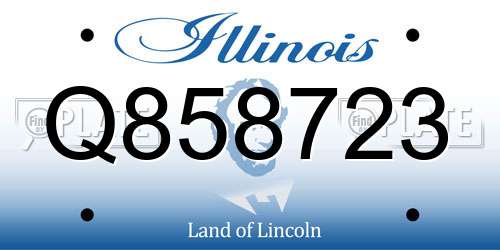 Q858723 Illinois License Plate