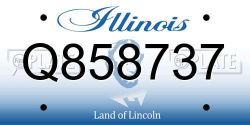 Q858737 Illinois License Plate