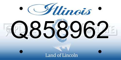 Q858962 Illinois License Plate