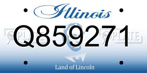 Q859271 Illinois License Plate