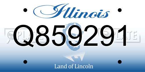 Q859291 Illinois License Plate