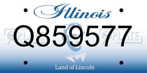 Q859577 Illinois License Plate