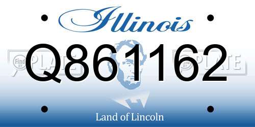 Q861162 Illinois License Plate