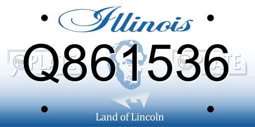 Q861536 Illinois License Plate
