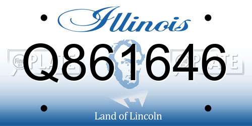 Q861646 Illinois License Plate