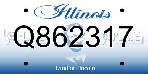 Q862317 Illinois License Plate
