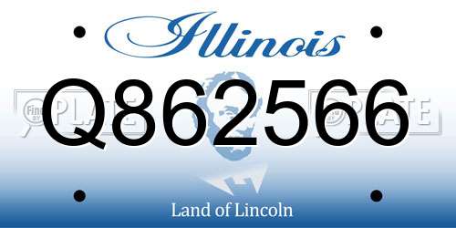 Q862566 Illinois License Plate