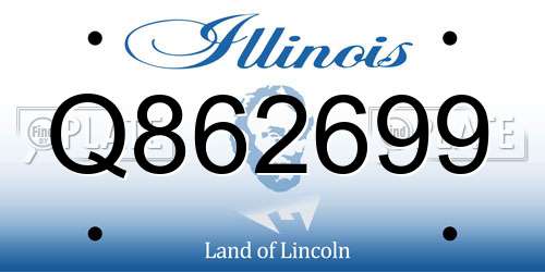 Q862699 Illinois License Plate
