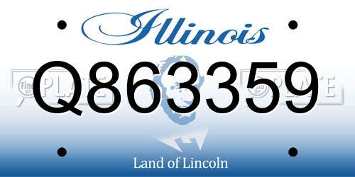 Q863359 Illinois License Plate