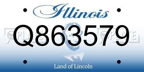 Q863579 Illinois License Plate