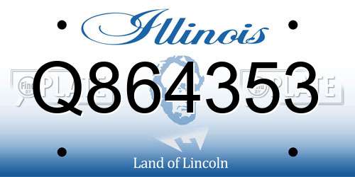 Q864353 Illinois License Plate