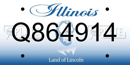 Q864914 Illinois License Plate