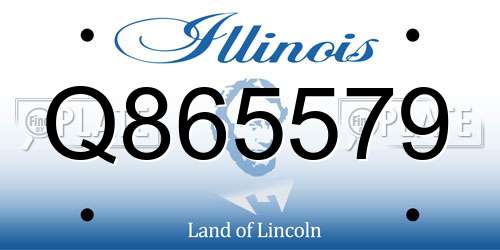 Q865579 Illinois License Plate