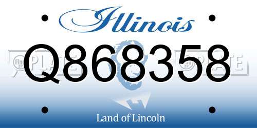 Q868358 Illinois License Plate