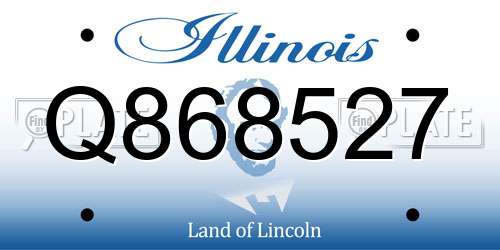Q868527 Illinois License Plate