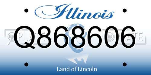 Q868606 Illinois License Plate
