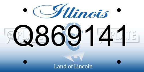 Q869141 Illinois License Plate