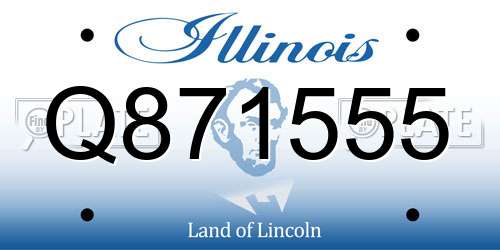 Q871555 Illinois License Plate