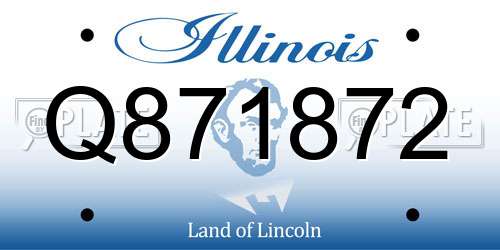 Q871872 Illinois License Plate