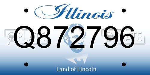 Q872796 Illinois License Plate