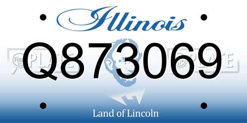 Q873069 Illinois License Plate