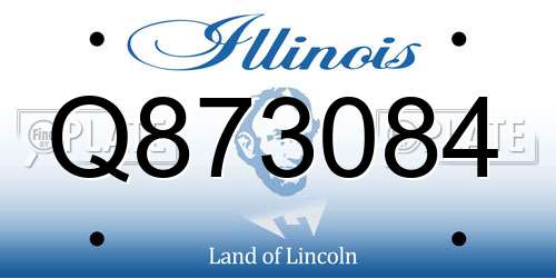 Q873084 Illinois License Plate