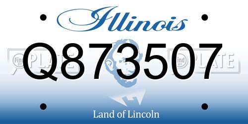 Q873507 Illinois License Plate