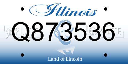 Q873536 Illinois License Plate