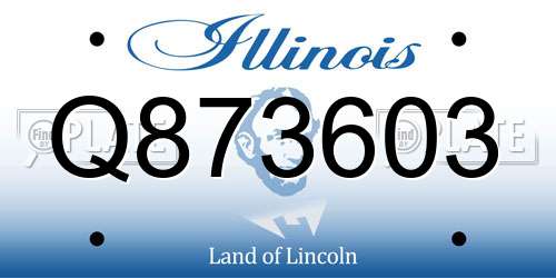 Q873603 Illinois License Plate