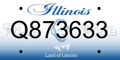Q873633 Illinois License Plate
