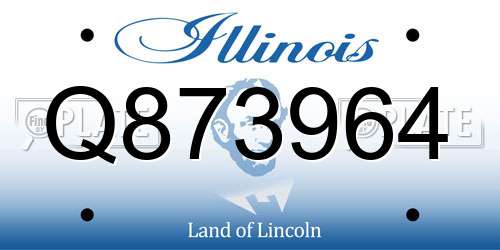Q873964 Illinois License Plate