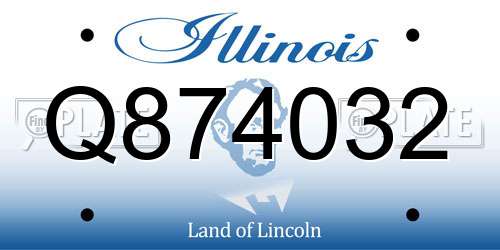 Q874032 Illinois License Plate