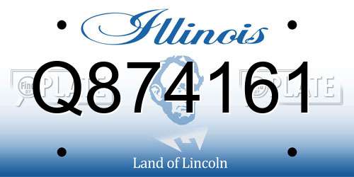 Q874161 Illinois License Plate